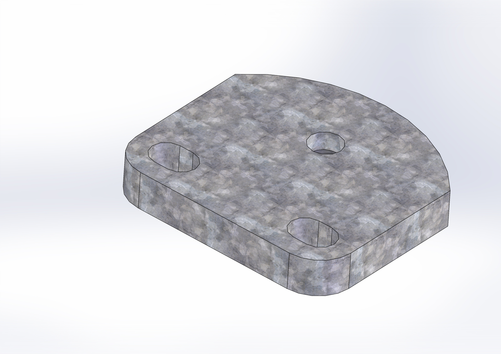 Mechanical end stop f/boar driving door HD65/DKD16